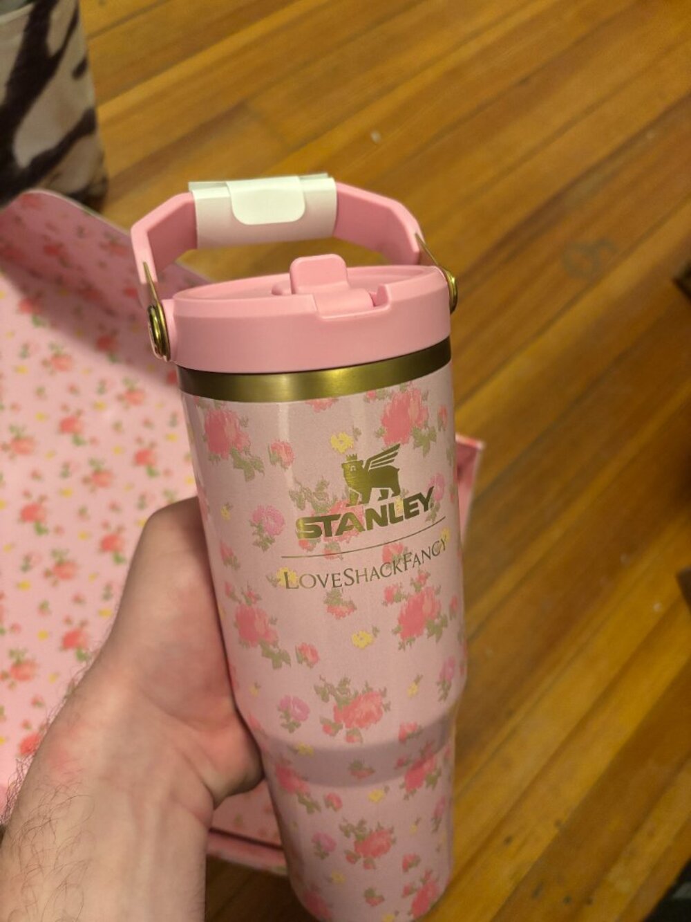 Stanley x LoveShackFancy NEW 30 oz Flip Straw Tumbler in Ibiza Sunset - Picture 10 of 15